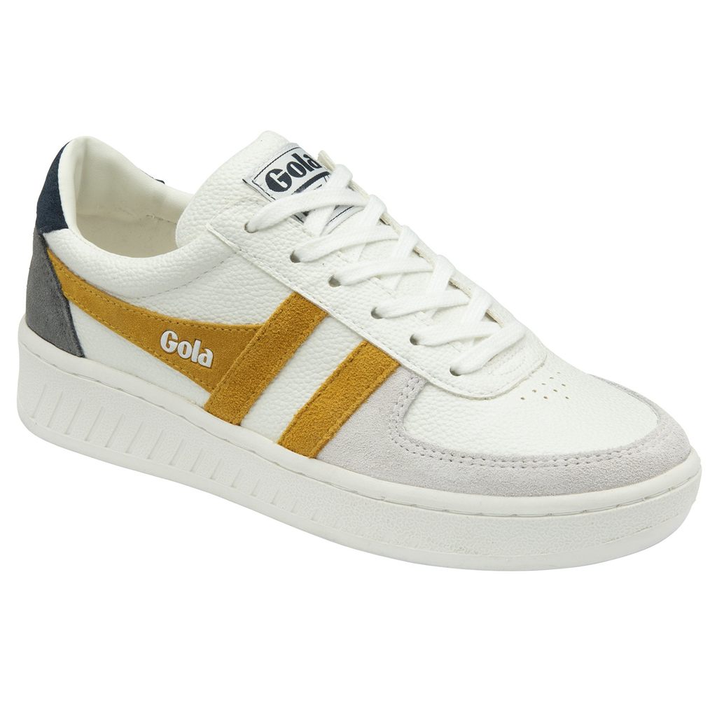 Gola Classics Grandslam Trident Sneakers Blancas Azul Marino Colombia | 897GPXNZC