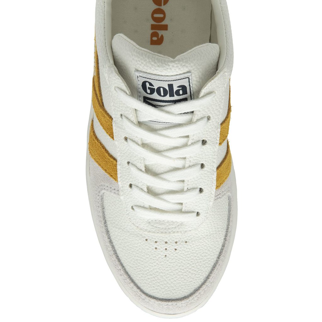Gola Classics Grandslam Trident Sneakers Blancas Azul Marino Colombia | 897GPXNZC