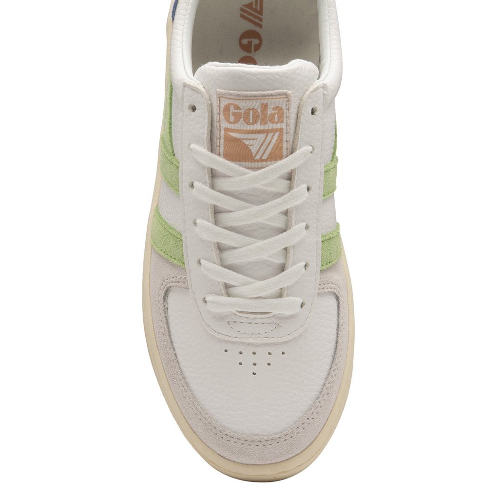 Gola Classics Grandslam Trident Sneakers Blancas Verde Rosas Colombia | 473JXZQHT