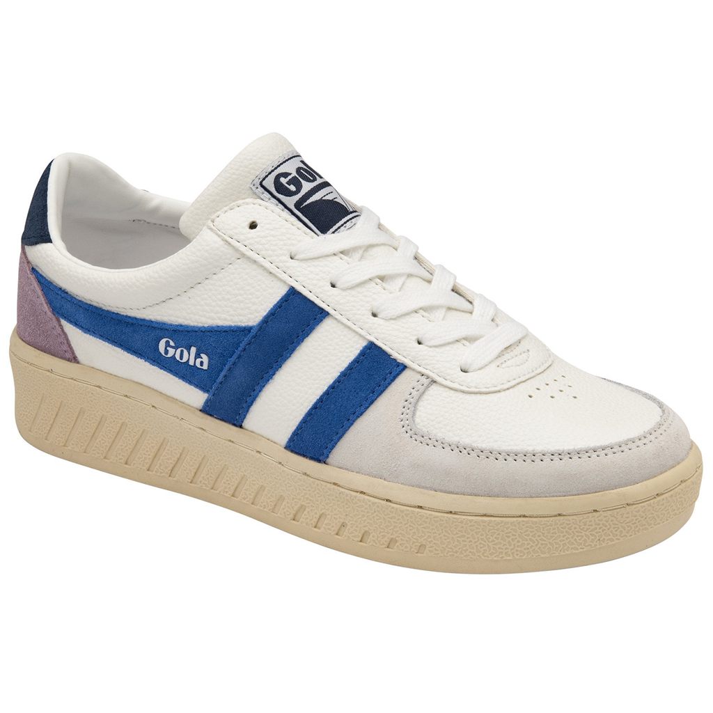Gola Classics Grandslam Trident Sneakers Blancas Azul Marino Colombia | 927CUWAHX