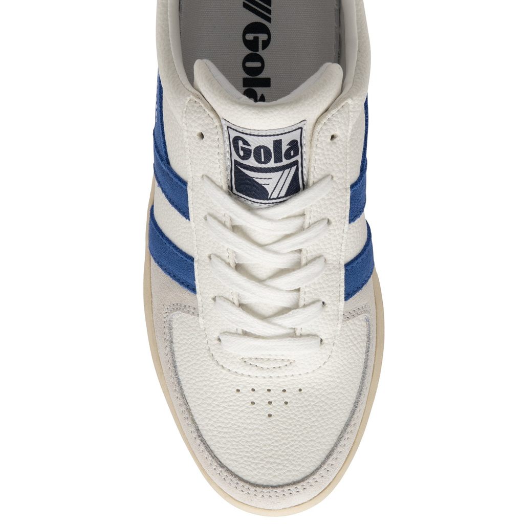 Gola Classics Grandslam Trident Sneakers Blancas Azul Marino Colombia | 927CUWAHX