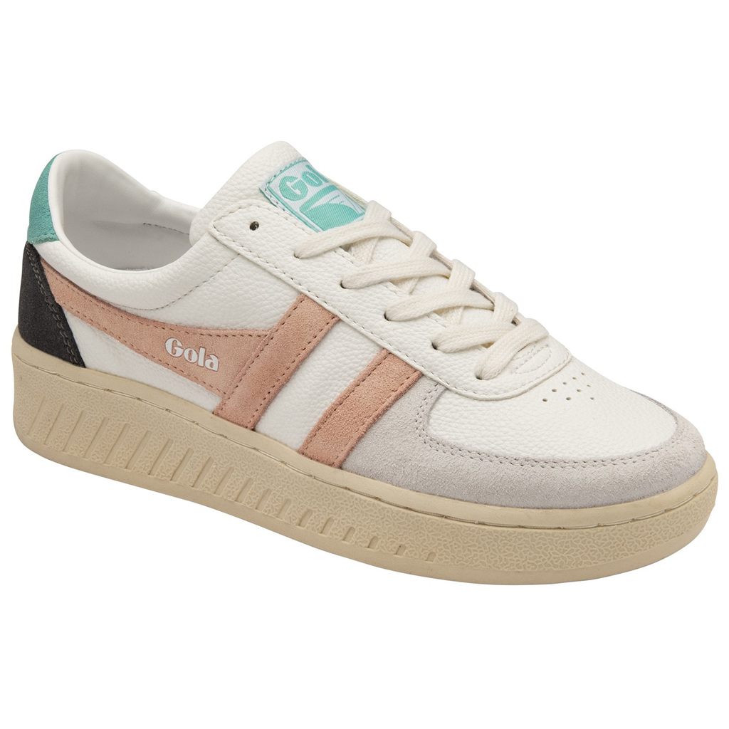 Gola Classics Grandslam Trident Sneakers Blancas Rosas Colombia | 803YRMFNG