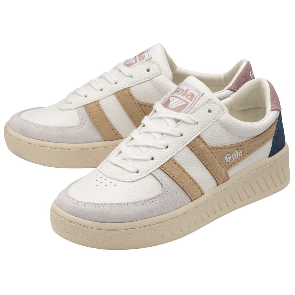 Gola Classics Grandslam Trident Sneakers Blancas Rosas Colombia | 517UZMEWJ