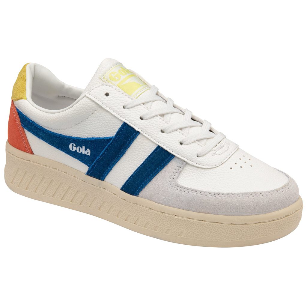 Gola Classics Grandslam Trident Sneakers Blancas Azules Colombia | 076HEFNMC