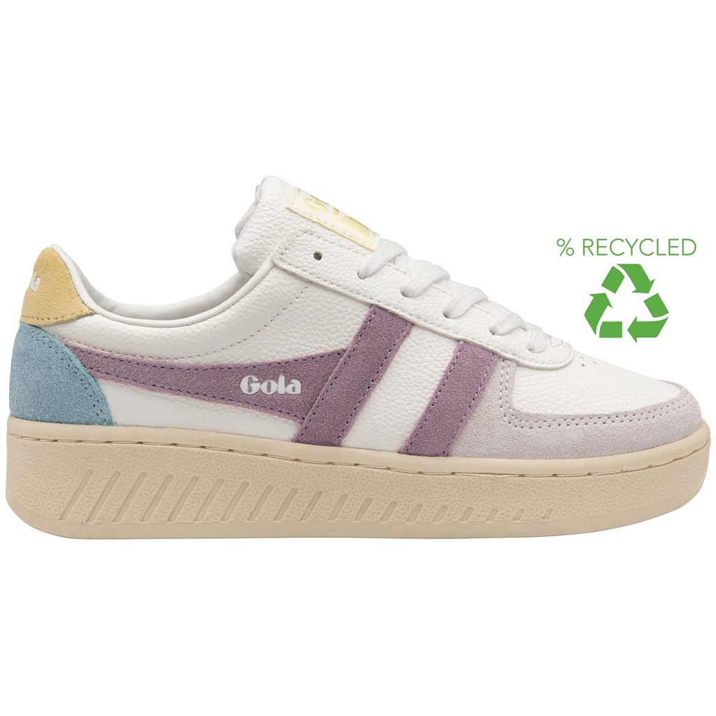 Gola Classics Grandslam Trident Sneakers Blancas Limón Colombia | 365FDHXPT