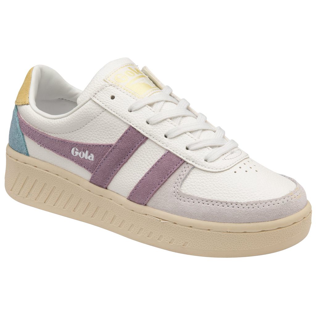 Gola Classics Grandslam Trident Sneakers Blancas Limón Colombia | 365FDHXPT