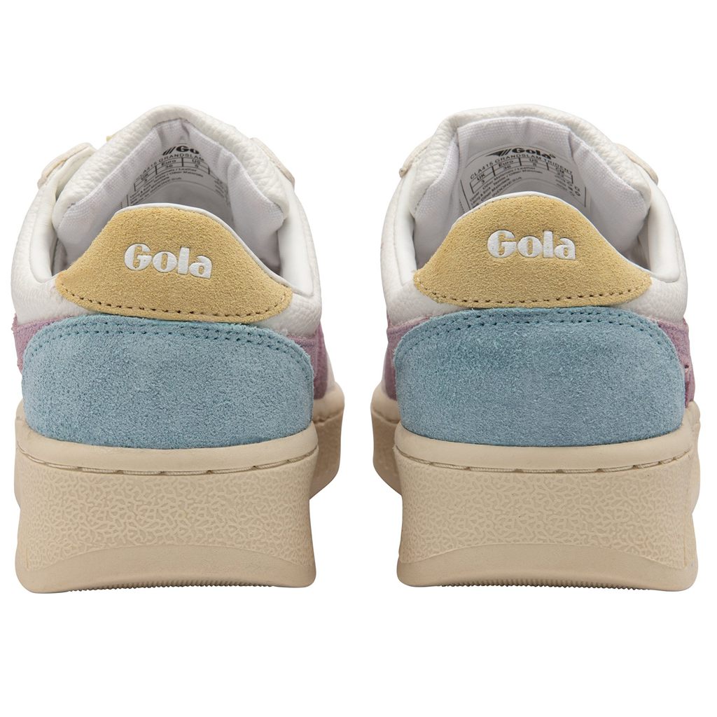 Gola Classics Grandslam Trident Sneakers Blancas Limón Colombia | 365FDHXPT