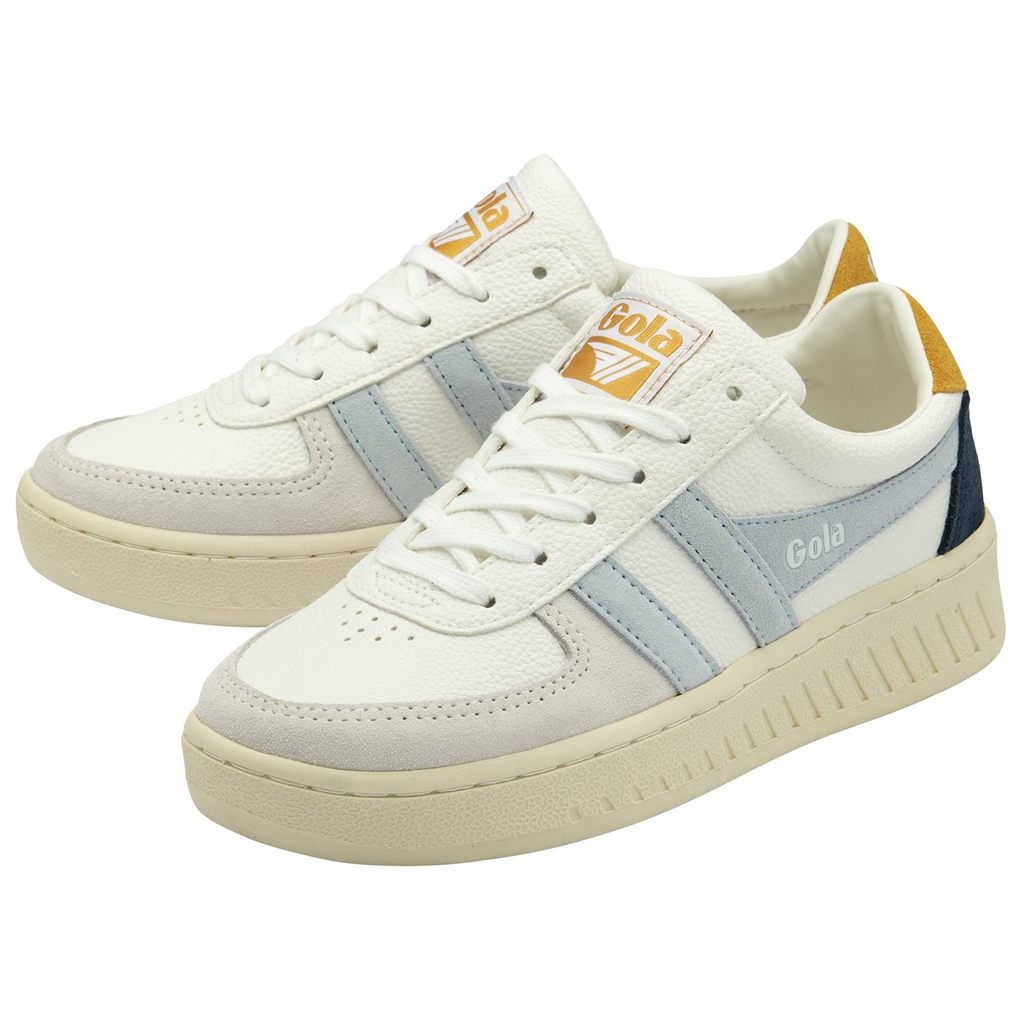 Gola Classics Grandslam Trident Sneakers Blancas Azules Colombia | 471REASPK