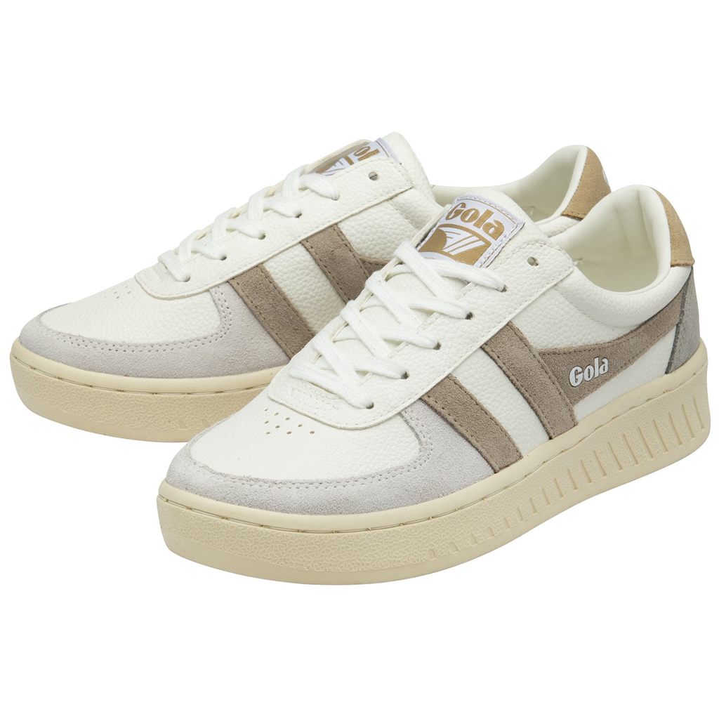 Gola Classics Grandslam Trident Sneakers Blancas Gris Colombia | 928BYVNKM