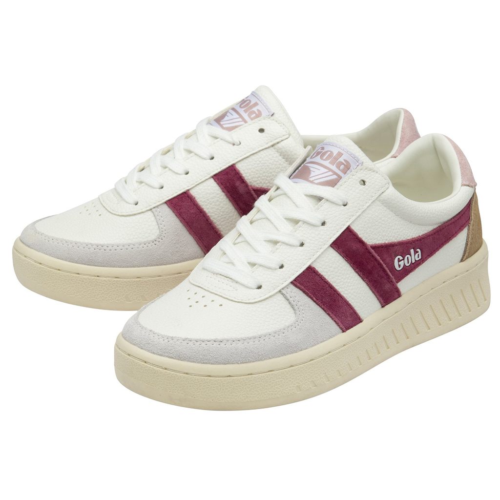 Gola Classics Grandslam Trident Sneakers Blancas Rosas Colombia | 739MEXCNA