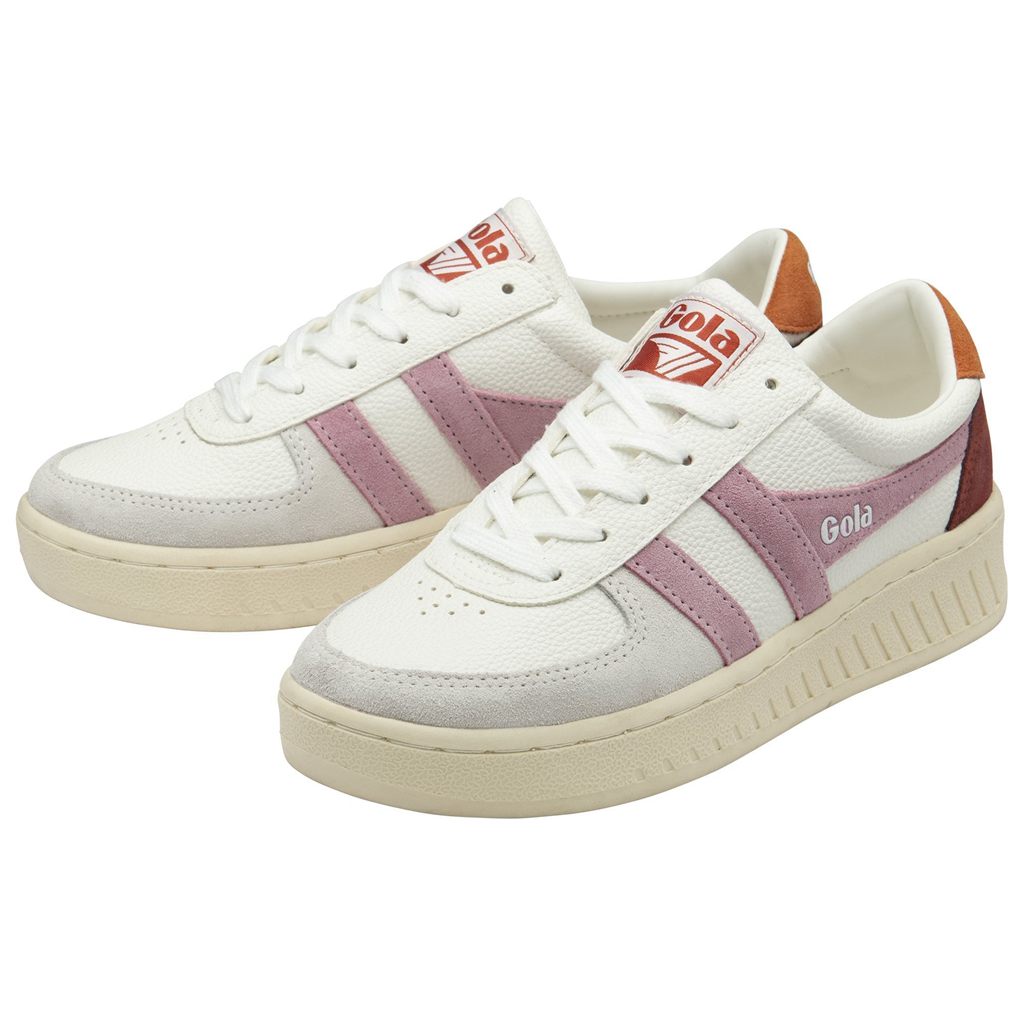 Gola Classics Grandslam Trident Sneakers Blancas Naranjas Colombia | 485NJBWEC