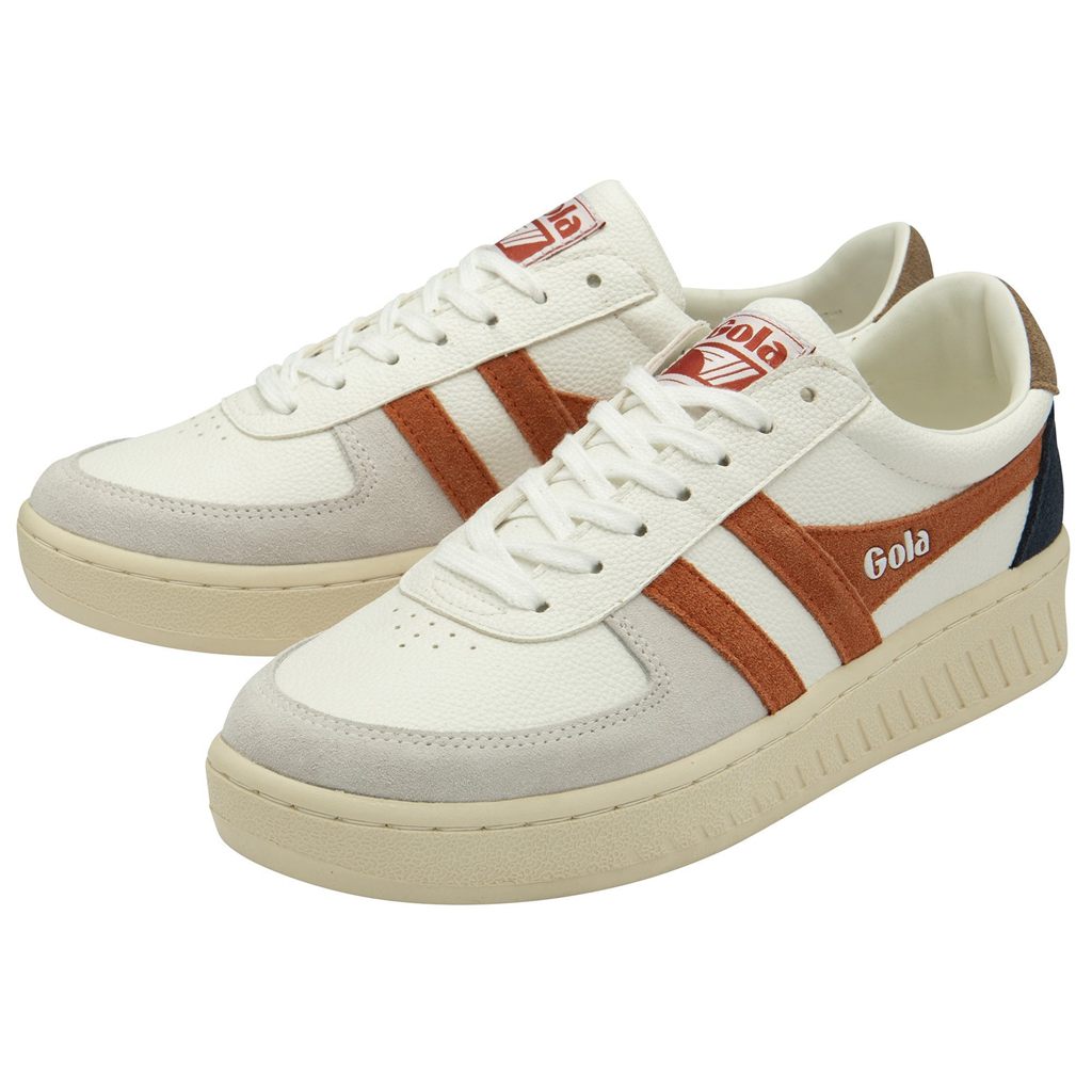 Gola Classics Grandslam Trident Sneakers Blancas Naranjas Colombia | 536BIWOJP