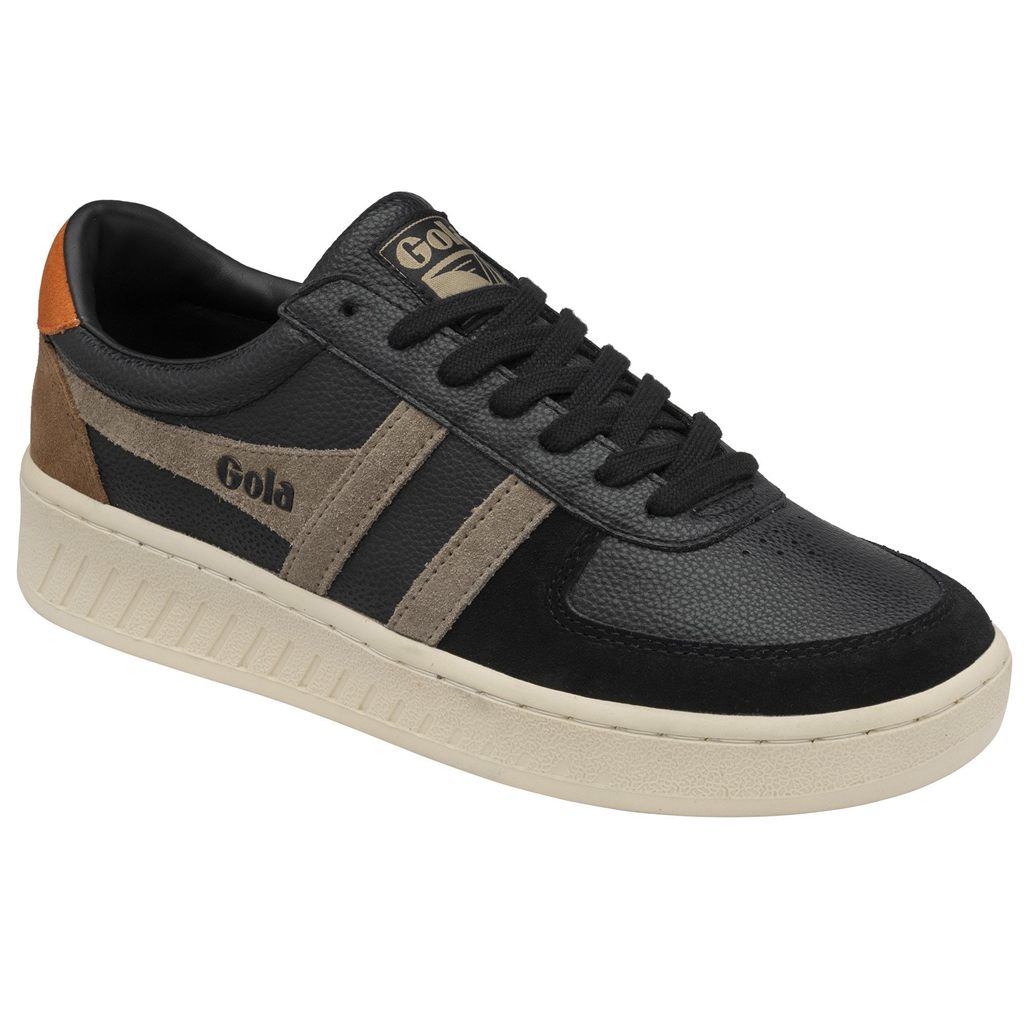 Gola Classics Grandslam Trident Sneakers Negras Naranjas Colombia | 591RQUZPD