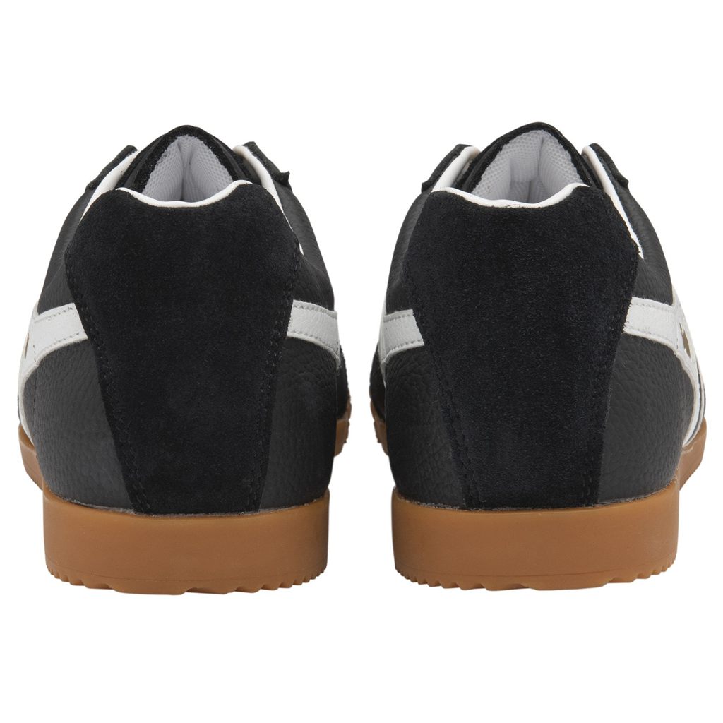 Gola Classics Harrier Leather Sneakers Negras Blancas Blancas Colombia | 380ZXUKEH