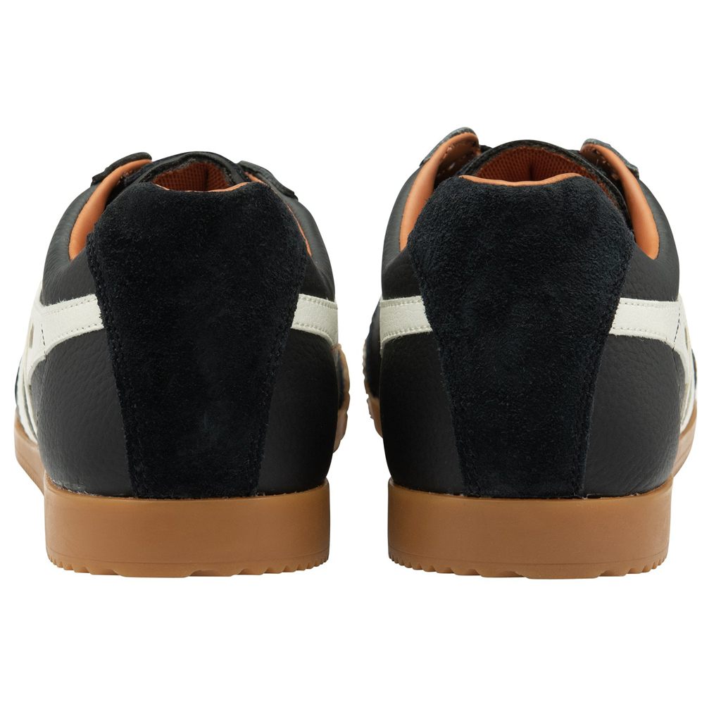 Gola Classics Harrier Leather Sneakers Negras Blancas Naranjas Colombia | 972KONSZP