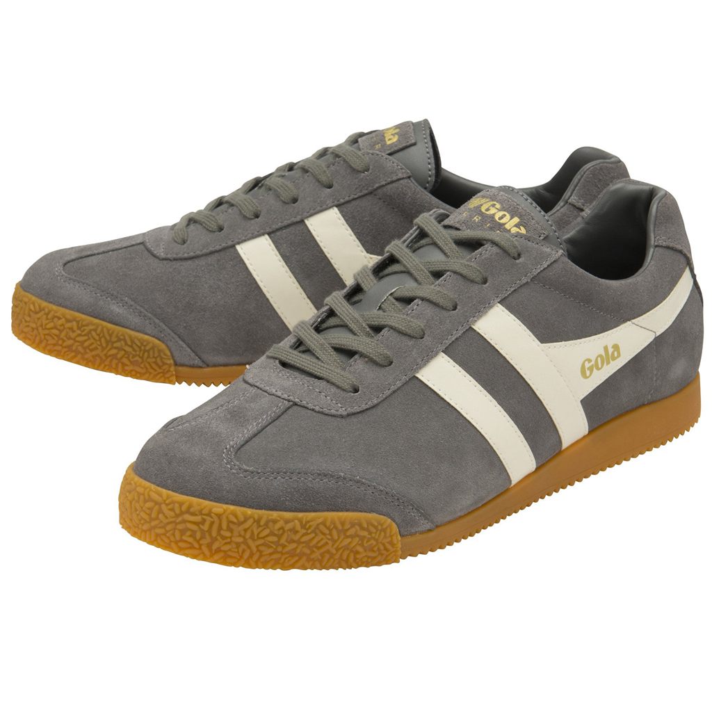 Gola Classics Harrier Suede Sneakers Ash Ecru Colombia | 678ZDXJKF