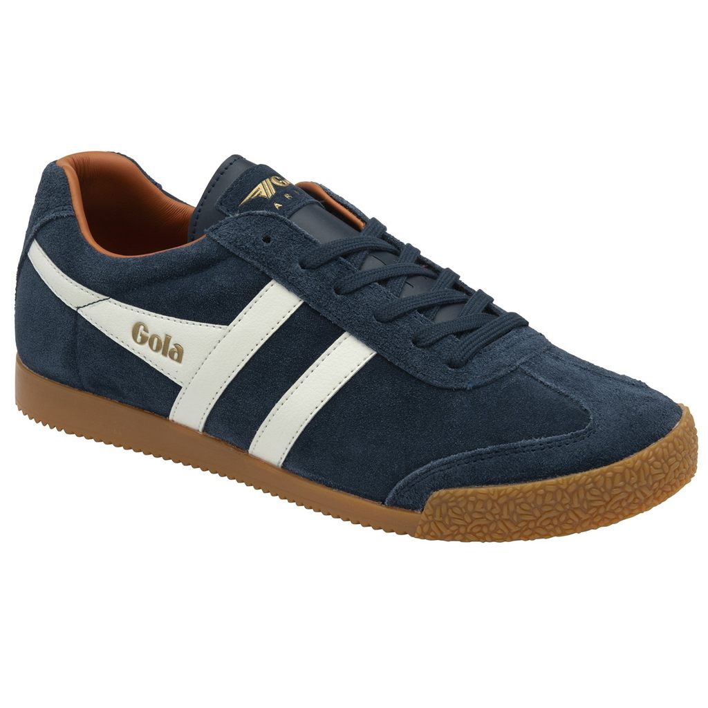 Gola Classics Harrier Suede Sneakers Azul Marino Blancas Naranjas Colombia | 170LNPKHM