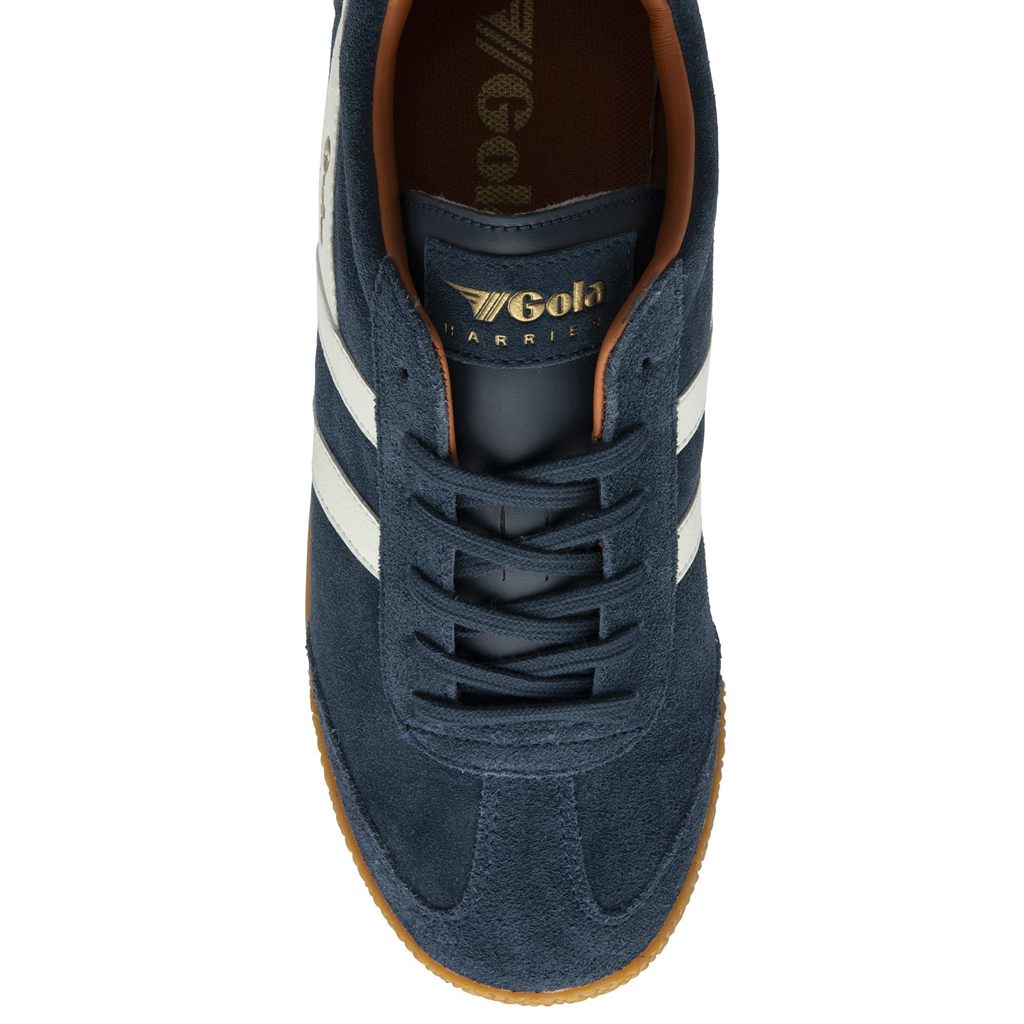 Gola Classics Harrier Suede Sneakers Azul Marino Blancas Naranjas Colombia | 170LNPKHM