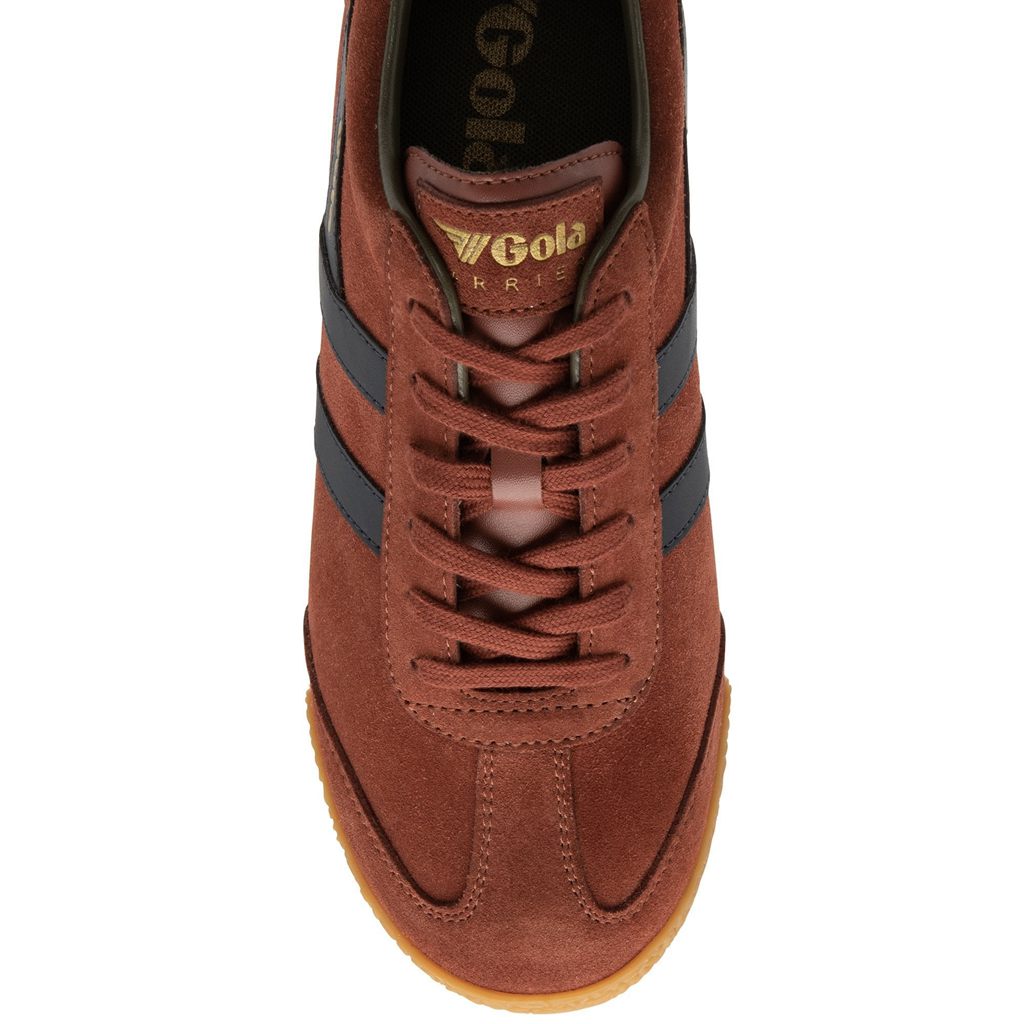 Gola Classics Harrier Suede Sneakers Azul Marino Kaki Colombia | 075REUZXP