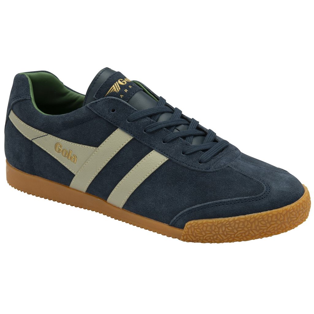 Gola Classics Harrier Suede Sneakers Azul Marino Gris Colombia | 759KLNGQZ