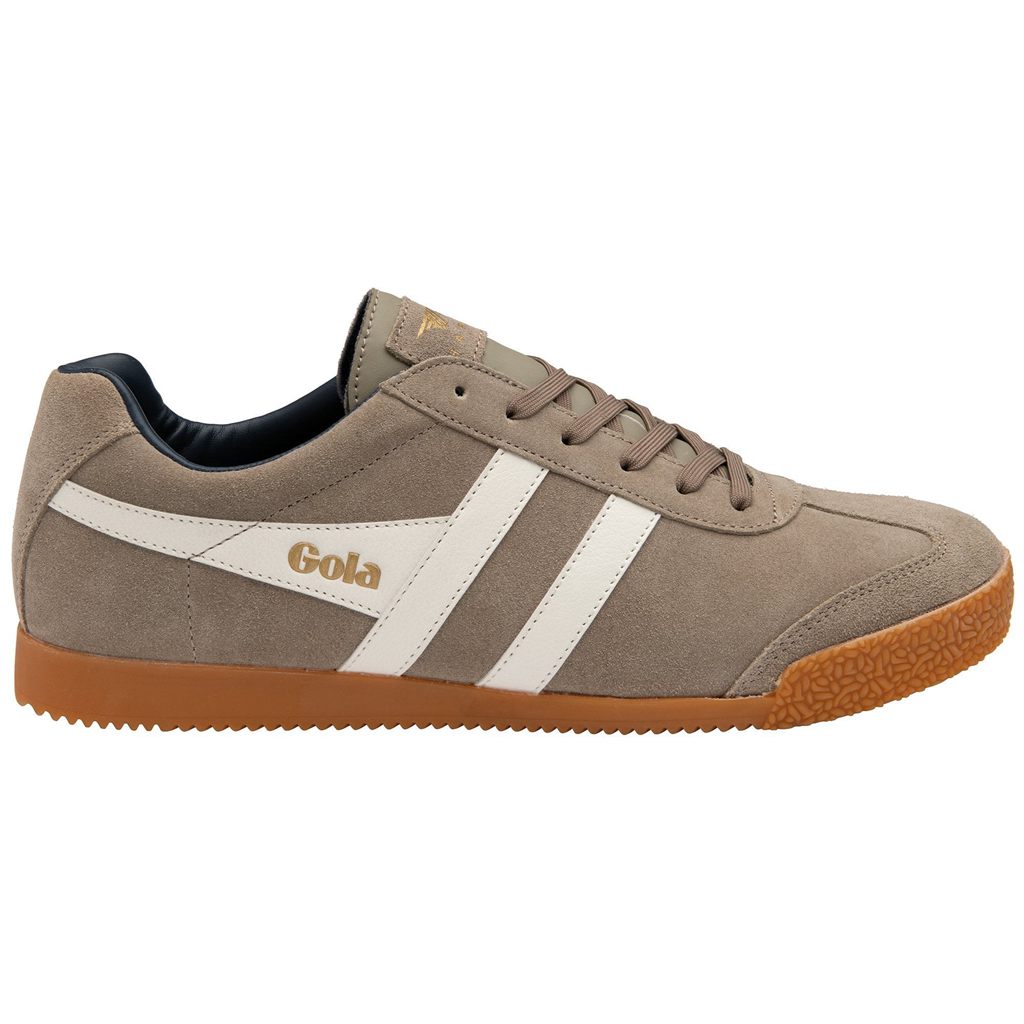 Gola Classics Harrier Suede Sneakers Blancas Azul Marino Colombia | 317VKGFRY