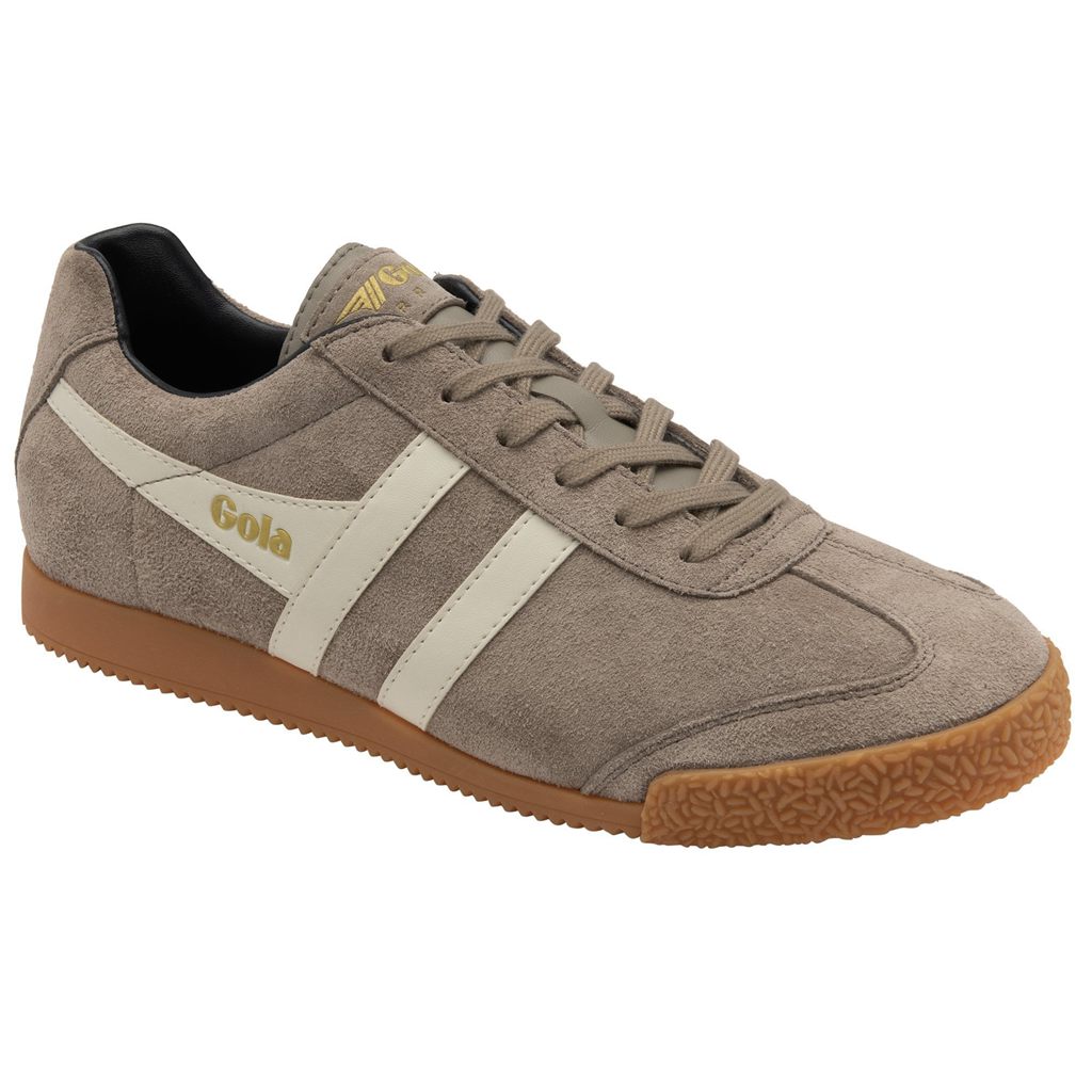 Gola Classics Harrier Suede Sneakers Blancas Azul Marino Colombia | 317VKGFRY