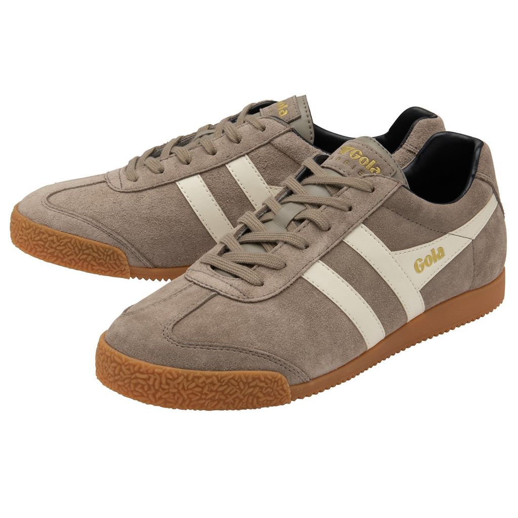 Gola Classics Harrier Suede Sneakers Blancas Azul Marino Colombia | 317VKGFRY
