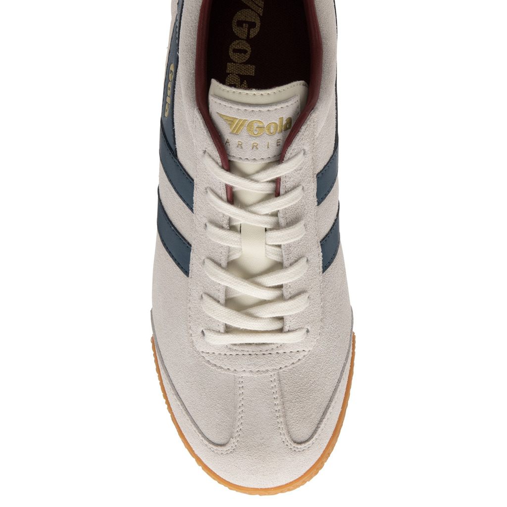 Gola Classics Harrier Suede Sneakers Blancas Azules Rojas Oscuro Colombia | 835ATLVMQ