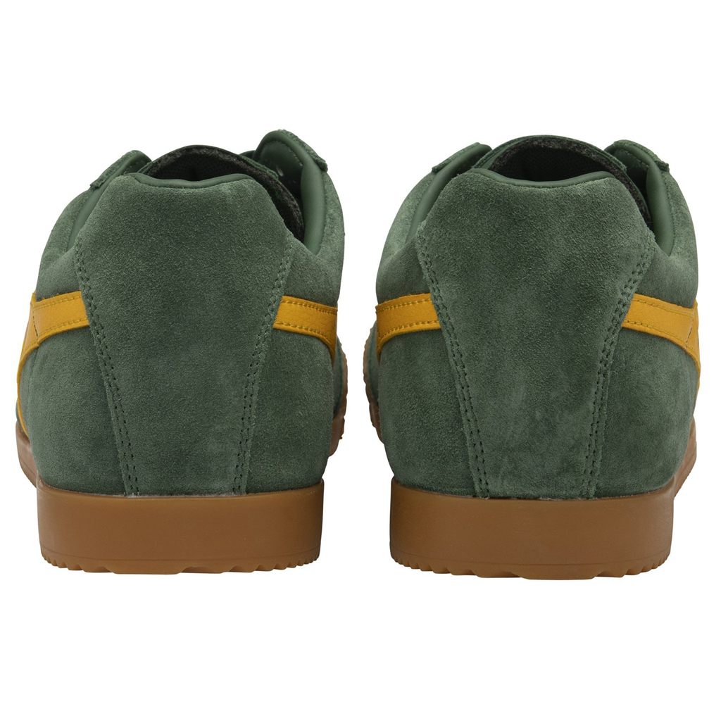 Gola Classics Harrier Suede Sneakers Evergreen Sun Colombia | 491UKIHCW