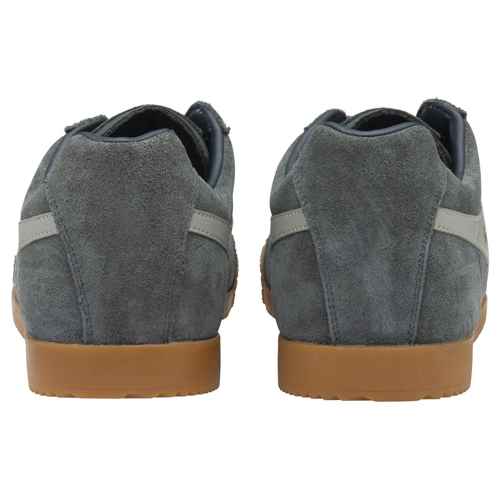 Gola Classics Harrier Suede Sneakers Gris Claro Azul Marino Colombia | 327ATCDNK