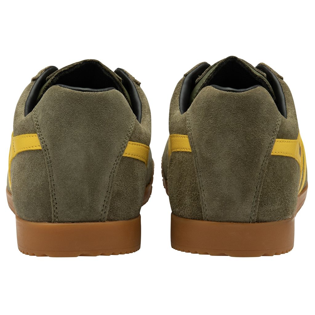Gola Classics Harrier Suede Sneakers Kaki Negras Colombia | 982CELHRG