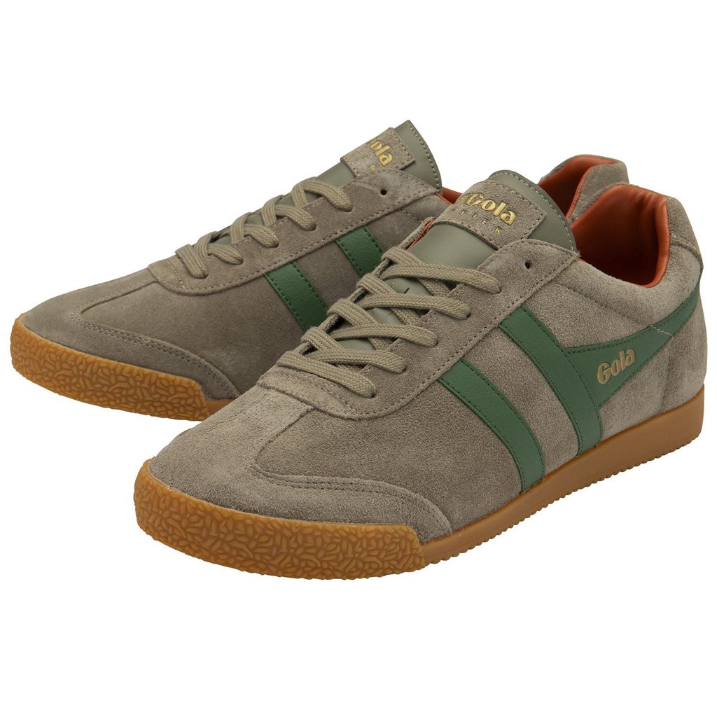 Gola Classics Harrier Suede Sneakers Naranjas Colombia | 560XCQVLB