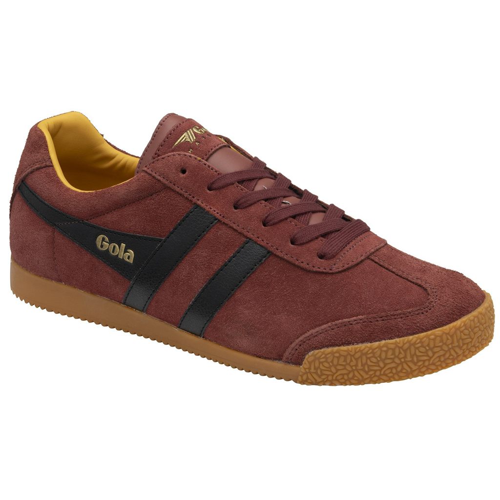 Gola Classics Harrier Suede Sneakers Rojas Negras Colombia | 241ILUZBE