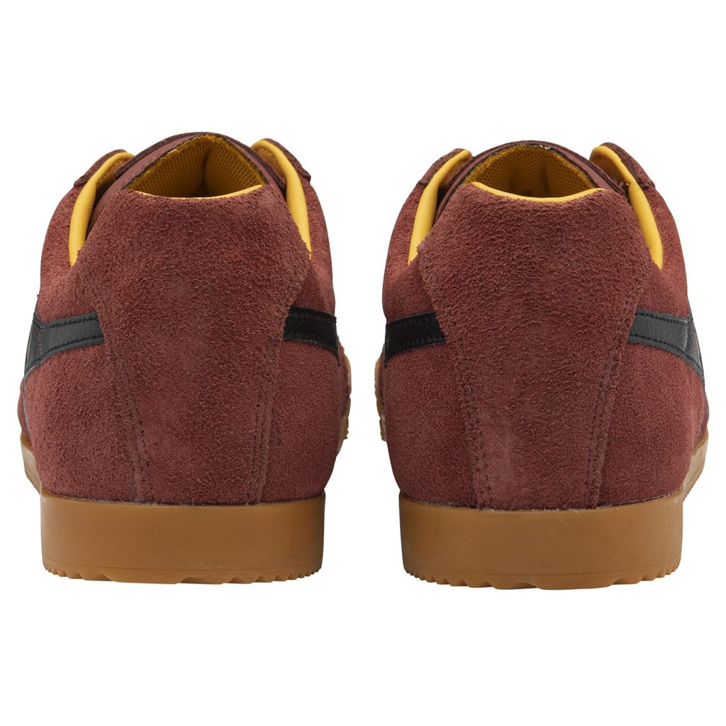 Gola Classics Harrier Suede Sneakers Rojas Negras Colombia | 241ILUZBE