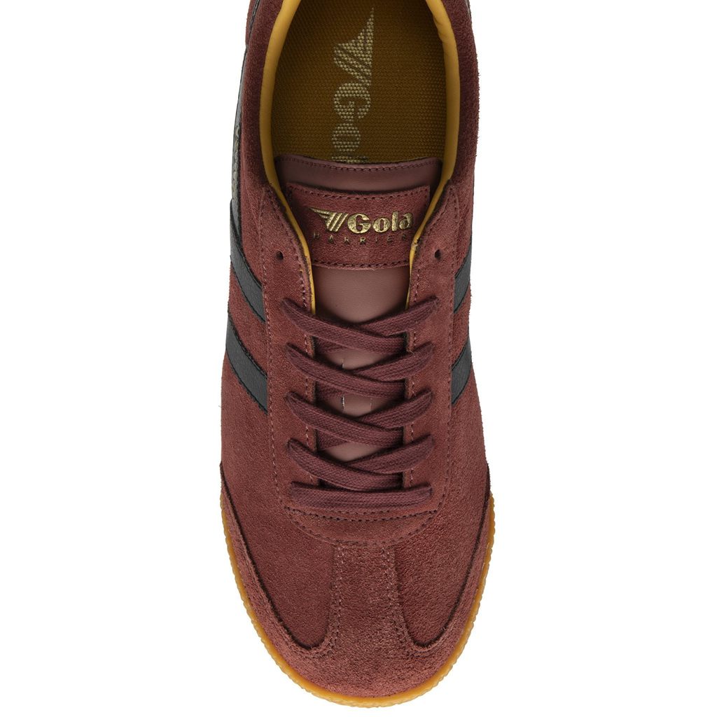 Gola Classics Harrier Suede Sneakers Rojas Negras Colombia | 241ILUZBE