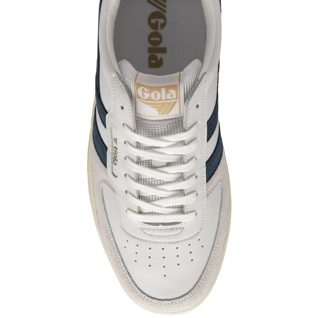 Gola Classics Hawk Sneakers Blancas Azules Colombia | 760VNPLRK