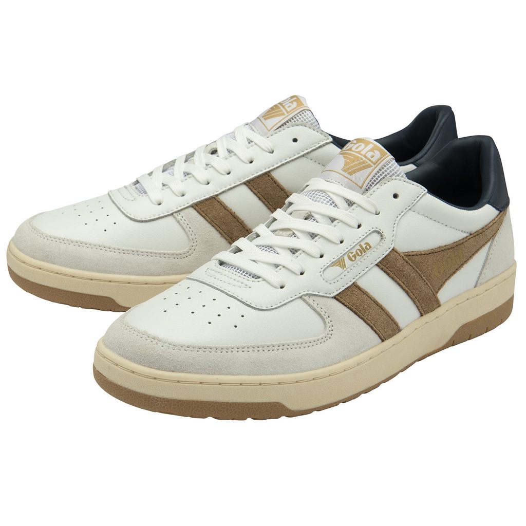 Gola Classics Hawk Sneakers Blancas Azul Marino Colombia | 019RZKYNF