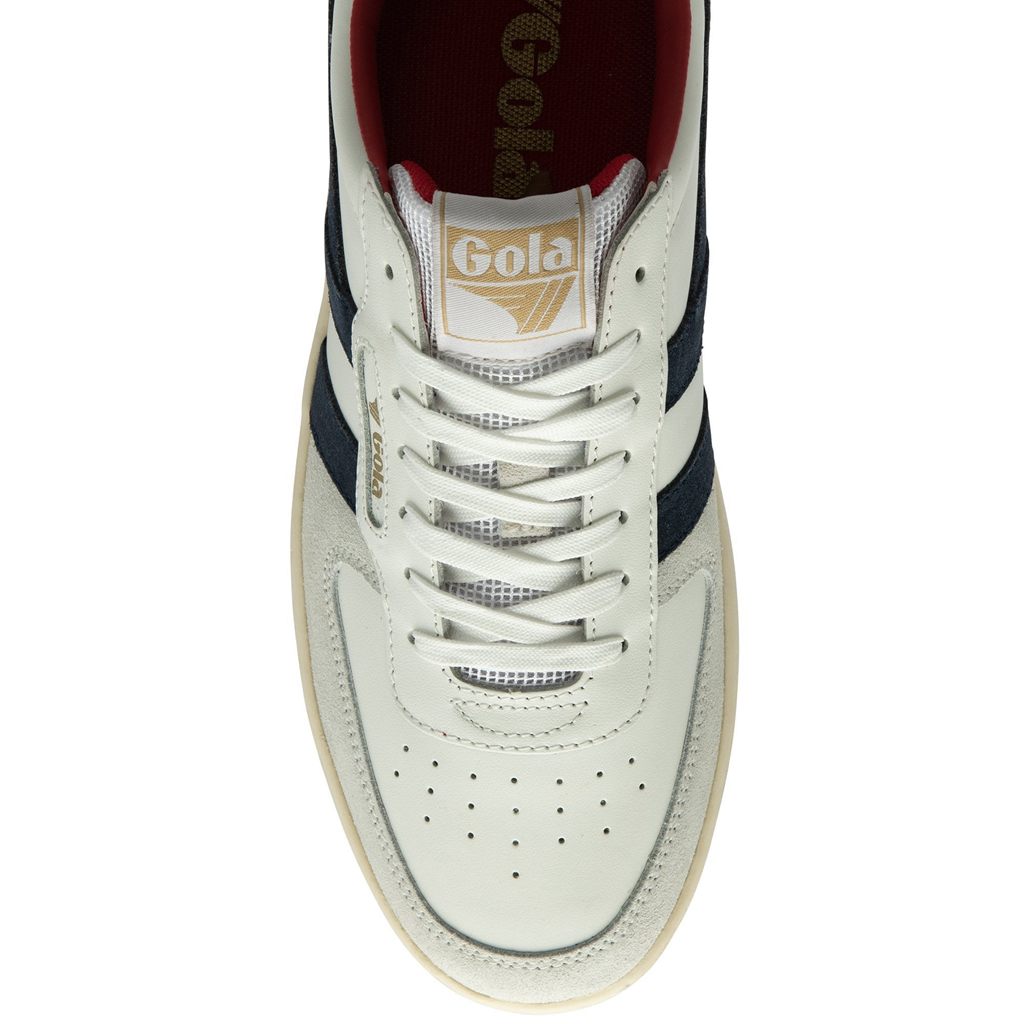 Gola Classics Hawk Sneakers Blancas Azul Marino Azules Colombia | 862CYSDFV