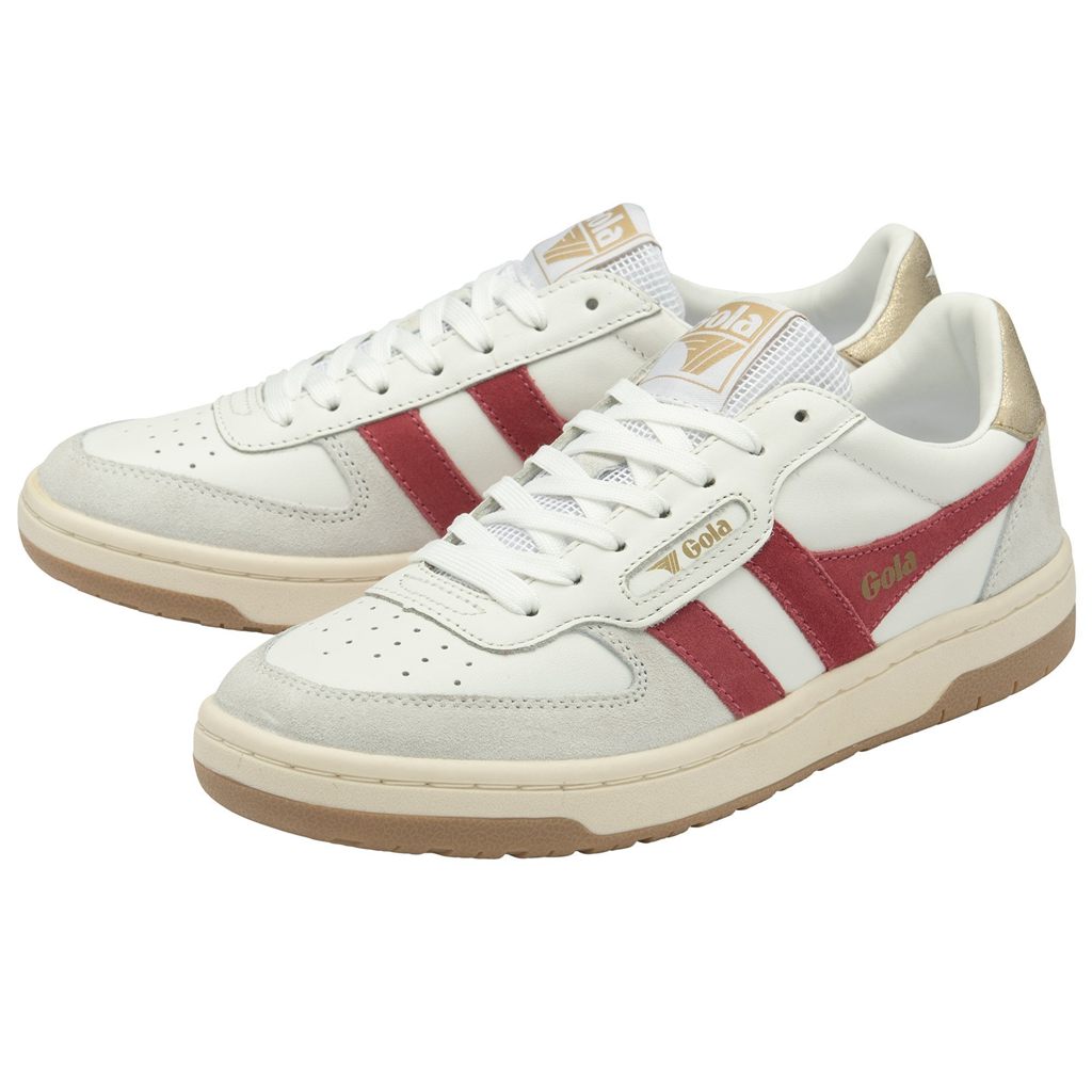 Gola Classics Hawk Sneakers Blancas Doradas Colombia | 306QPTIBD
