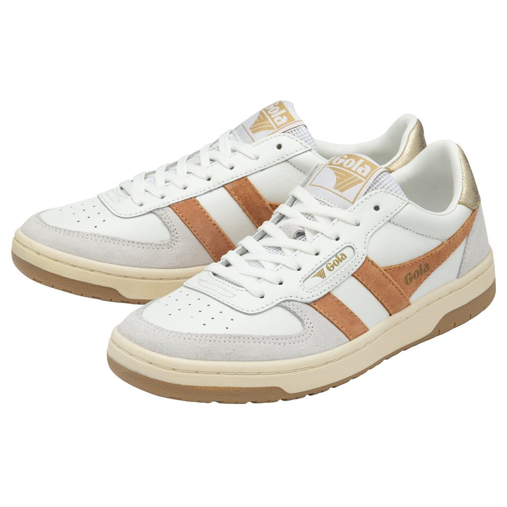 Gola Classics Hawk Sneakers Blancas Doradas Colombia | 310EYCNSW