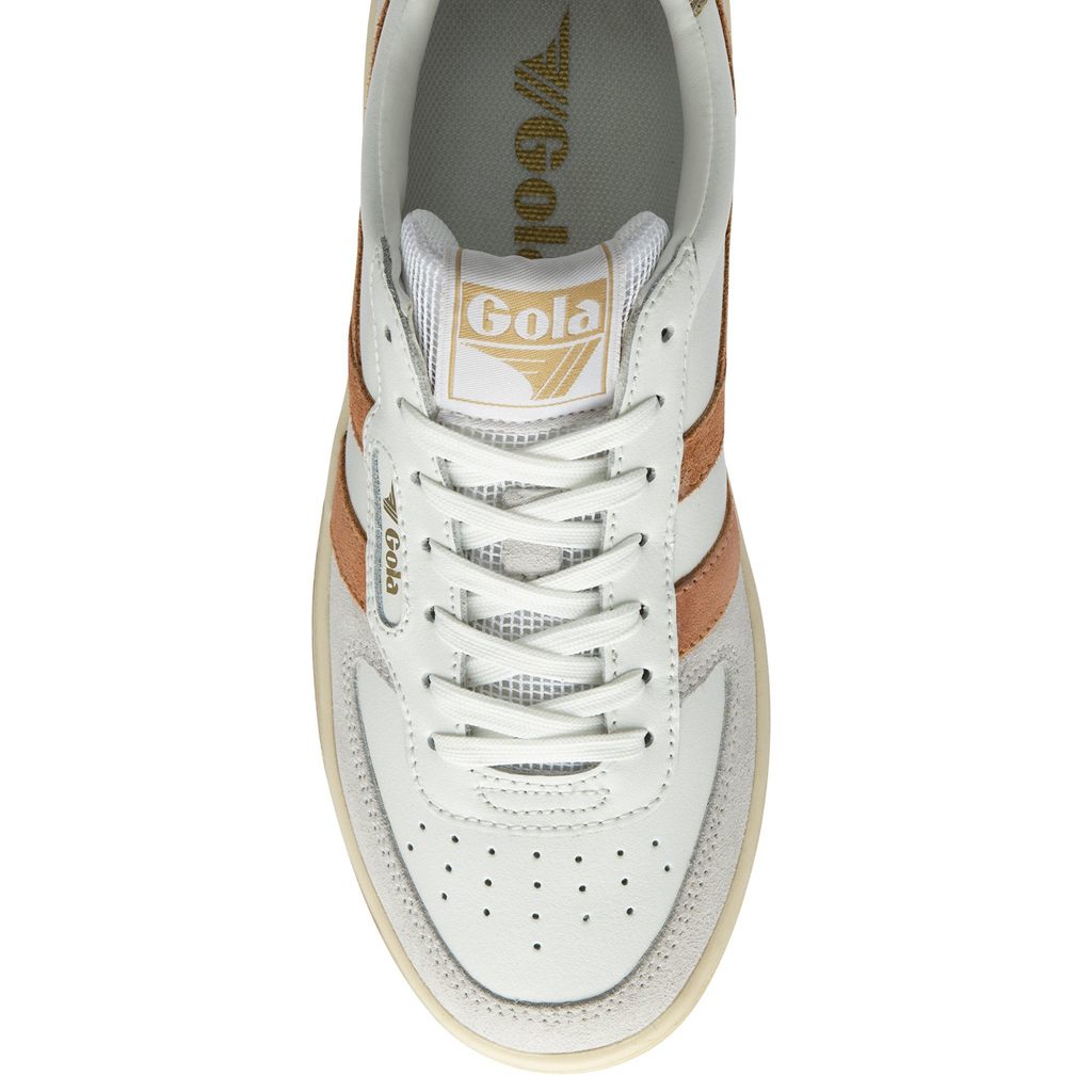 Gola Classics Hawk Sneakers Blancas Doradas Colombia | 310EYCNSW