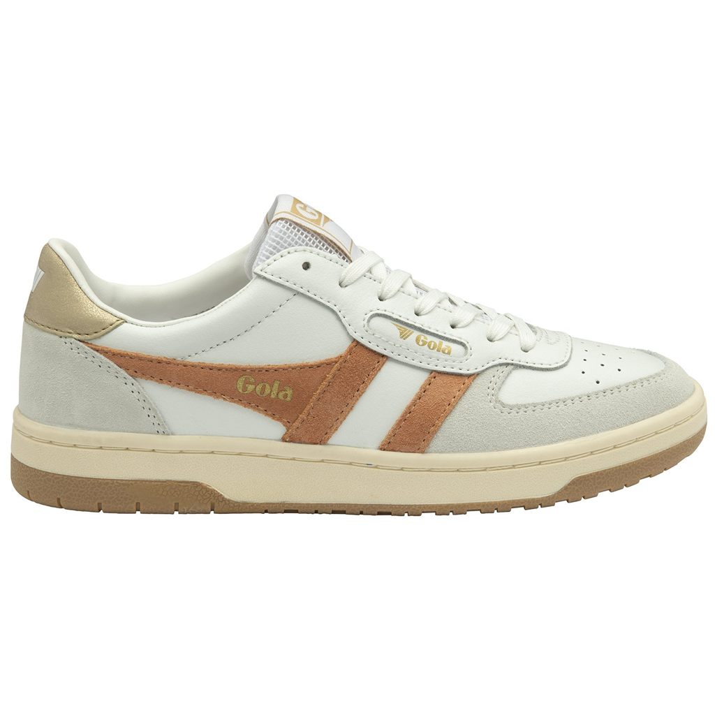 Gola Classics Hawk Sneakers Blancas Doradas Colombia | 310EYCNSW