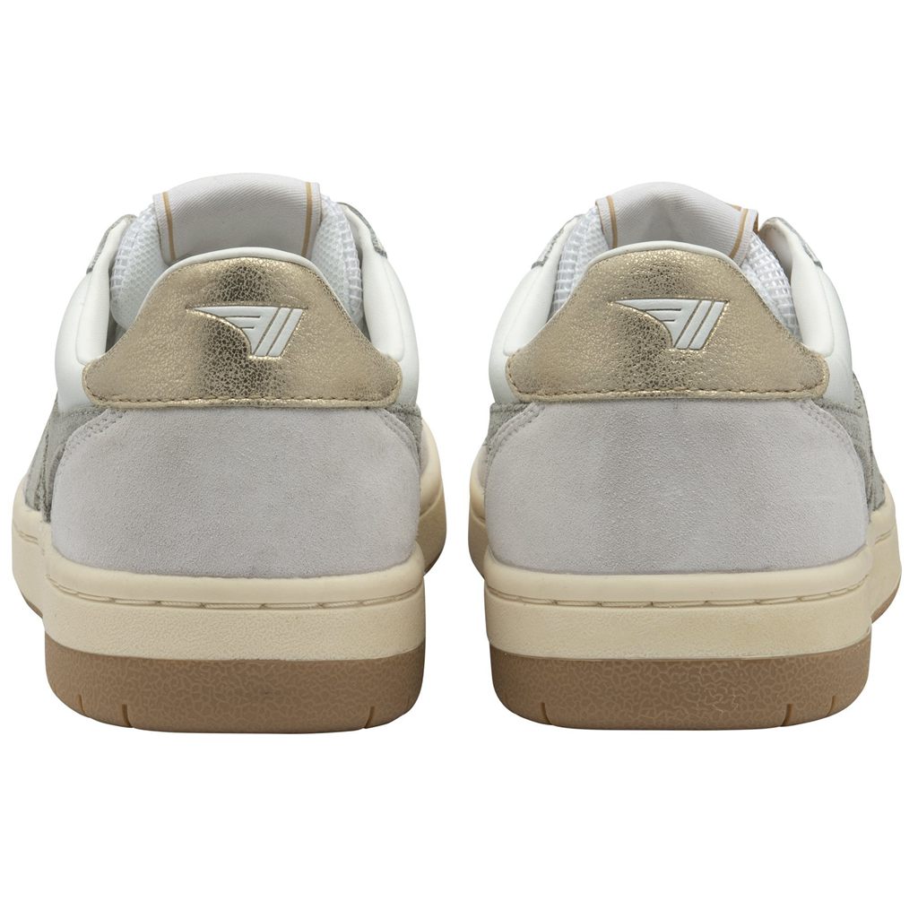 Gola Classics Hawk Sneakers Blancas Gris Claro Doradas Colombia | 387ITBCUG