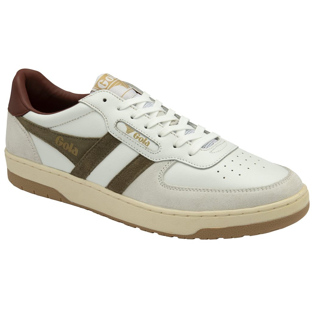Gola Classics Hawk Sneakers Blancas Kaki Colombia | 132JTLXHK