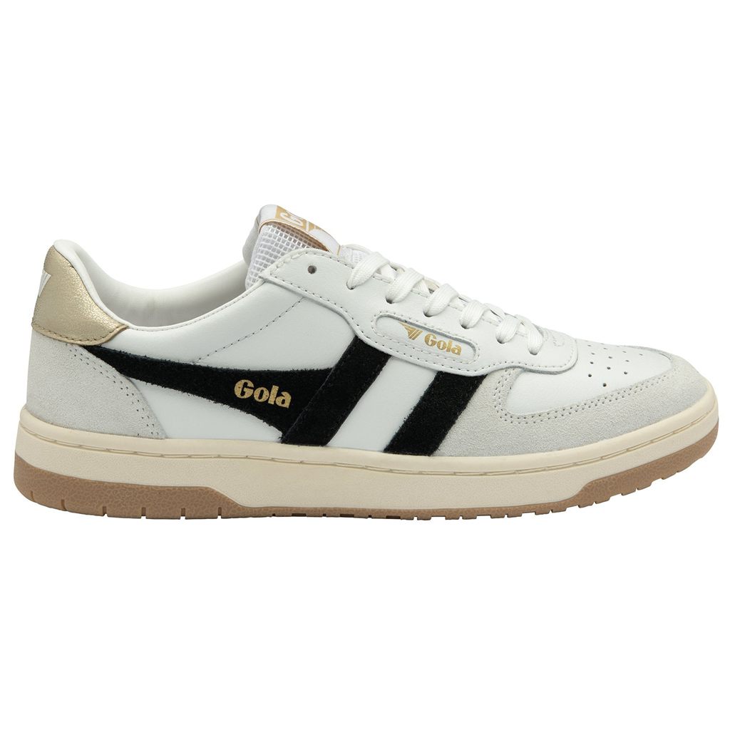 Gola Classics Hawk Sneakers Blancas Negras Doradas Colombia | 793DBQEJY