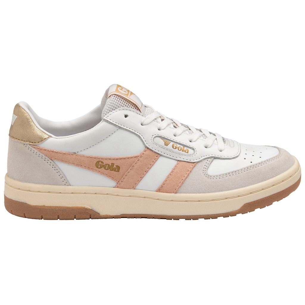 Gola Classics Hawk Sneakers Blancas Rosas Doradas Colombia | 923ZDPLIR