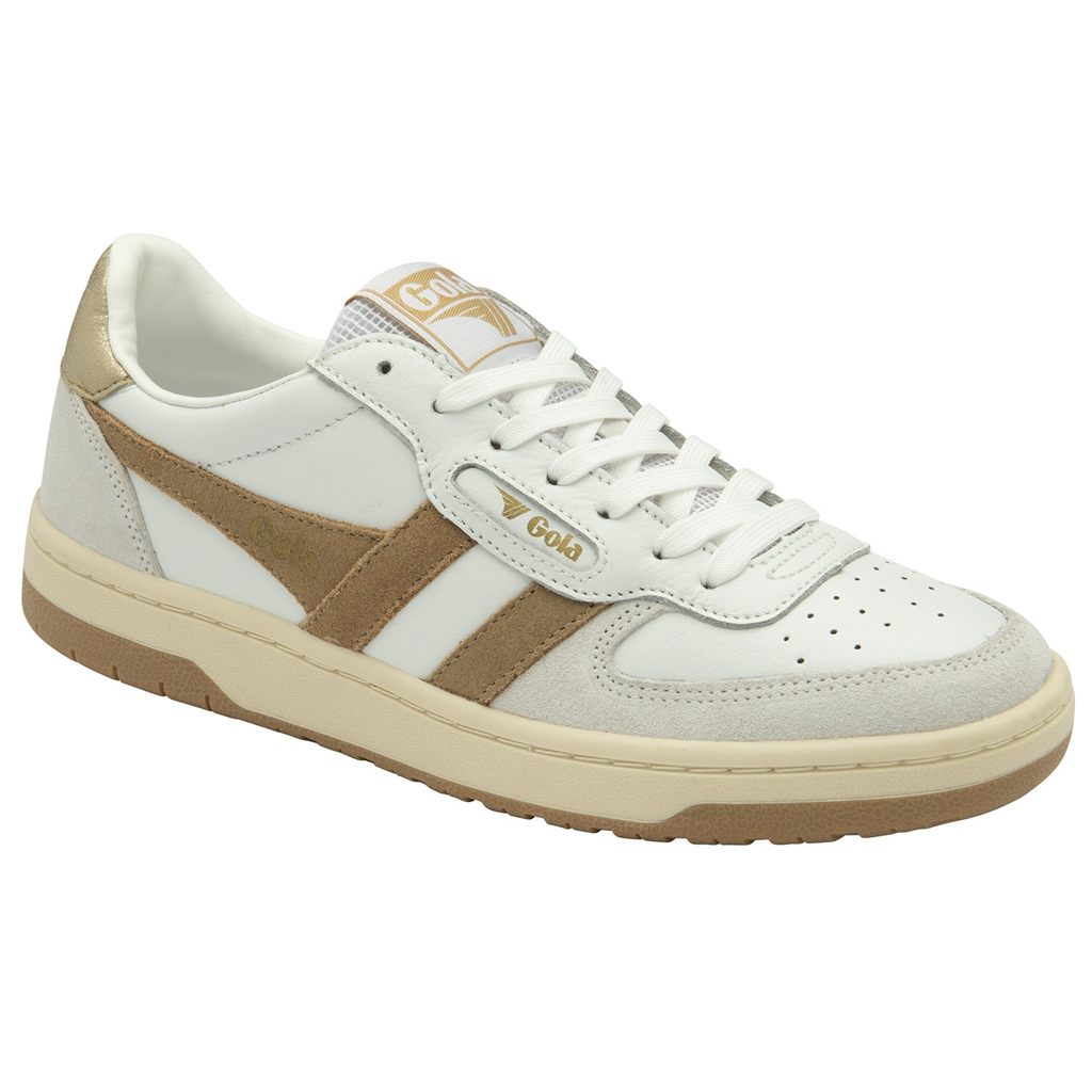 Gola Classics Hawk Sneakers Blancas Verde Menta Doradas Colombia | 701APHUFZ