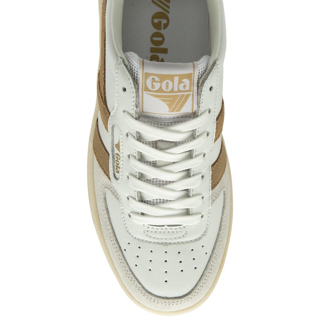 Gola Classics Hawk Sneakers Blancas Verde Menta Doradas Colombia | 701APHUFZ