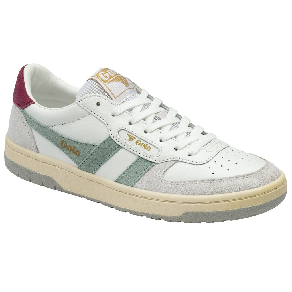 Gola Classics Hawk Sneakers Blancas Verde Gris Claro Colombia | 251JDAKML