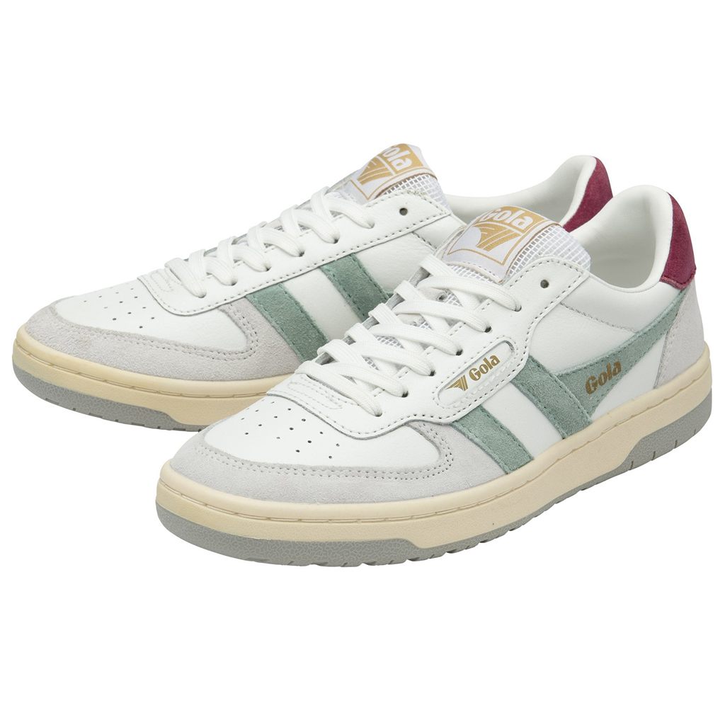 Gola Classics Hawk Sneakers Blancas Verde Gris Claro Colombia | 251JDAKML